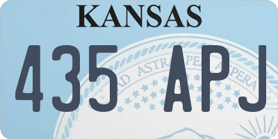 KS license plate 435APJ