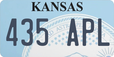 KS license plate 435APL