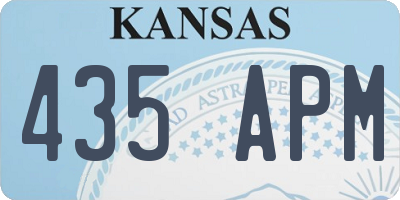 KS license plate 435APM