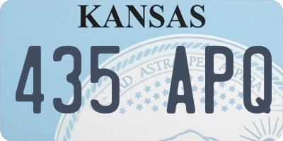 KS license plate 435APQ