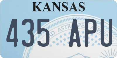 KS license plate 435APU