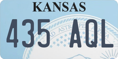 KS license plate 435AQL