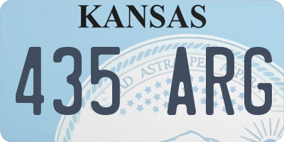 KS license plate 435ARG