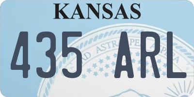 KS license plate 435ARL
