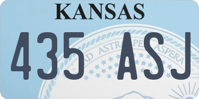 KS license plate 435ASJ