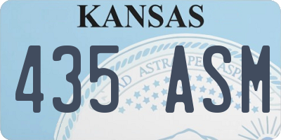 KS license plate 435ASM