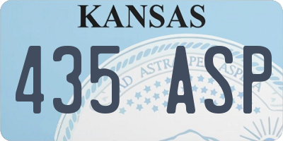KS license plate 435ASP