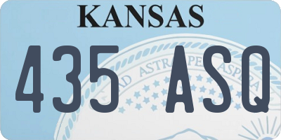 KS license plate 435ASQ