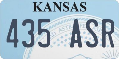 KS license plate 435ASR