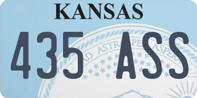 KS license plate 435ASS