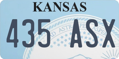 KS license plate 435ASX