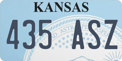 KS license plate 435ASZ