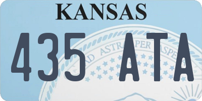 KS license plate 435ATA