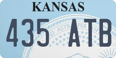 KS license plate 435ATB