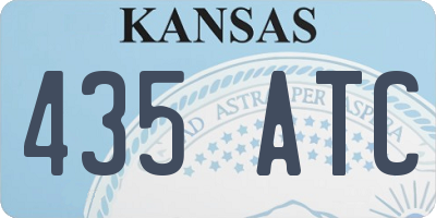 KS license plate 435ATC