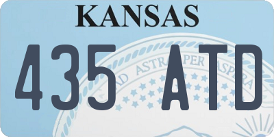 KS license plate 435ATD