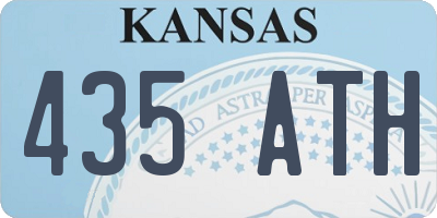 KS license plate 435ATH