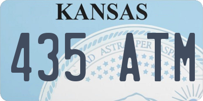 KS license plate 435ATM