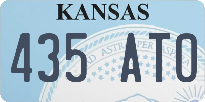 KS license plate 435ATO