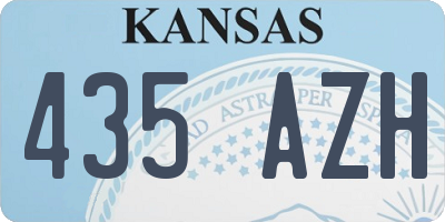 KS license plate 435AZH