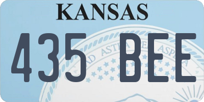 KS license plate 435BEE