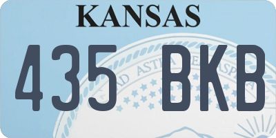 KS license plate 435BKB