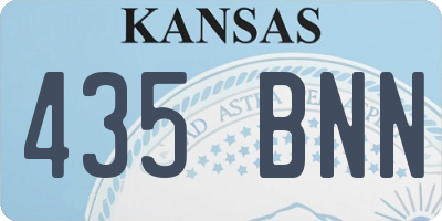 KS license plate 435BNN