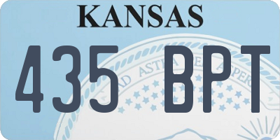 KS license plate 435BPT