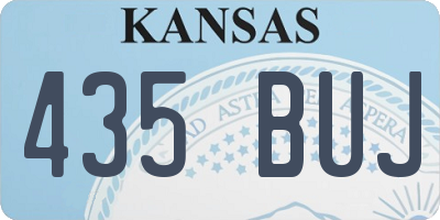 KS license plate 435BUJ