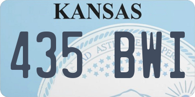KS license plate 435BWI