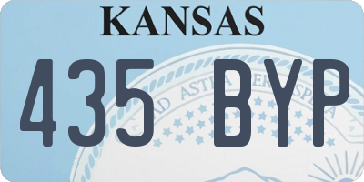KS license plate 435BYP
