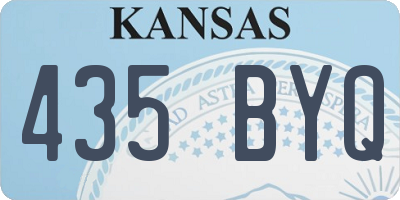 KS license plate 435BYQ