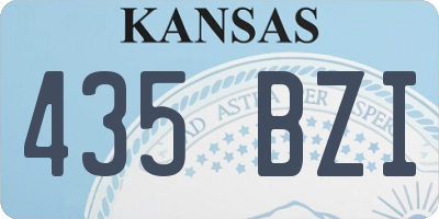 KS license plate 435BZI