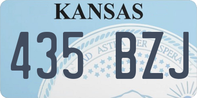 KS license plate 435BZJ