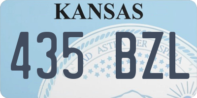 KS license plate 435BZL