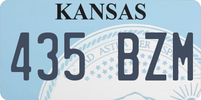 KS license plate 435BZM