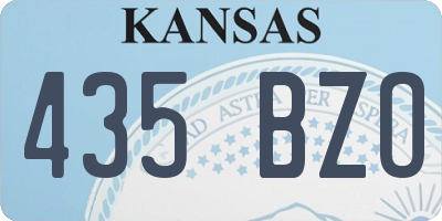 KS license plate 435BZO