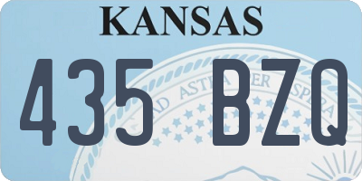 KS license plate 435BZQ