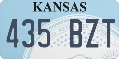 KS license plate 435BZT