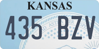 KS license plate 435BZV