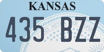 KS license plate 435BZZ
