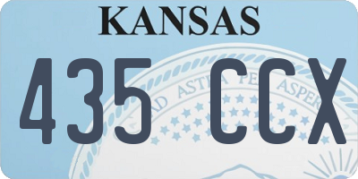 KS license plate 435CCX