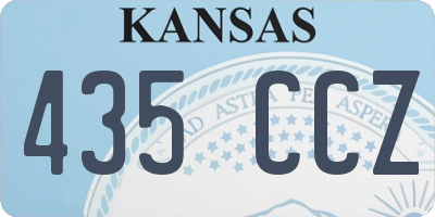 KS license plate 435CCZ