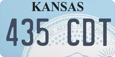 KS license plate 435CDT