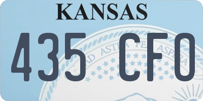 KS license plate 435CFO
