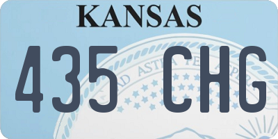 KS license plate 435CHG