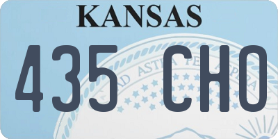 KS license plate 435CHO