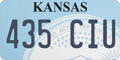 KS license plate 435CIU