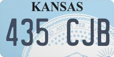 KS license plate 435CJB
