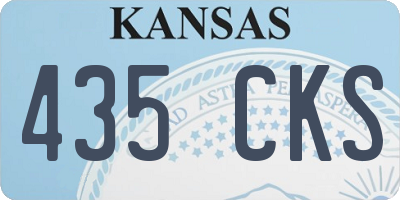 KS license plate 435CKS